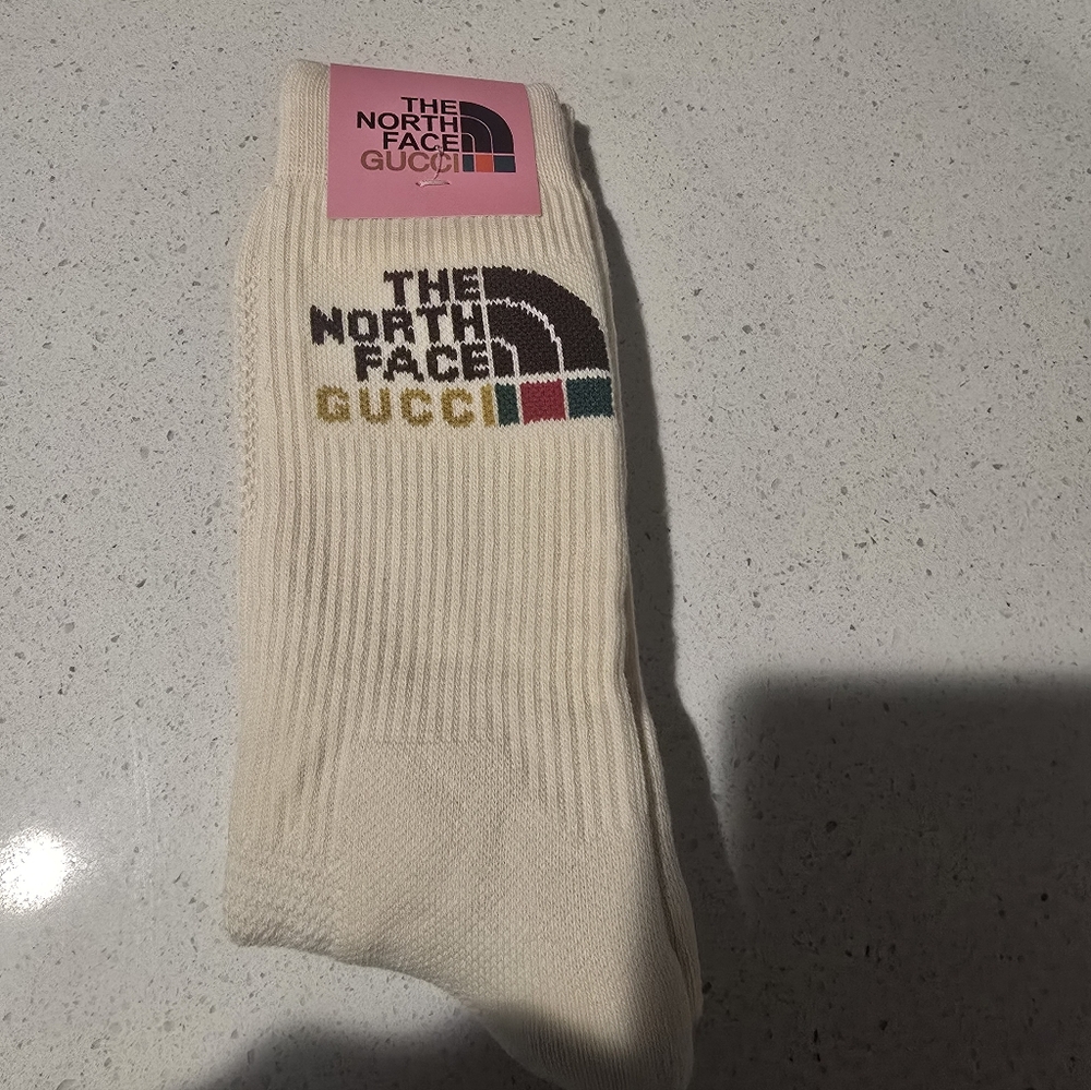The North Face Cream Logo Socks